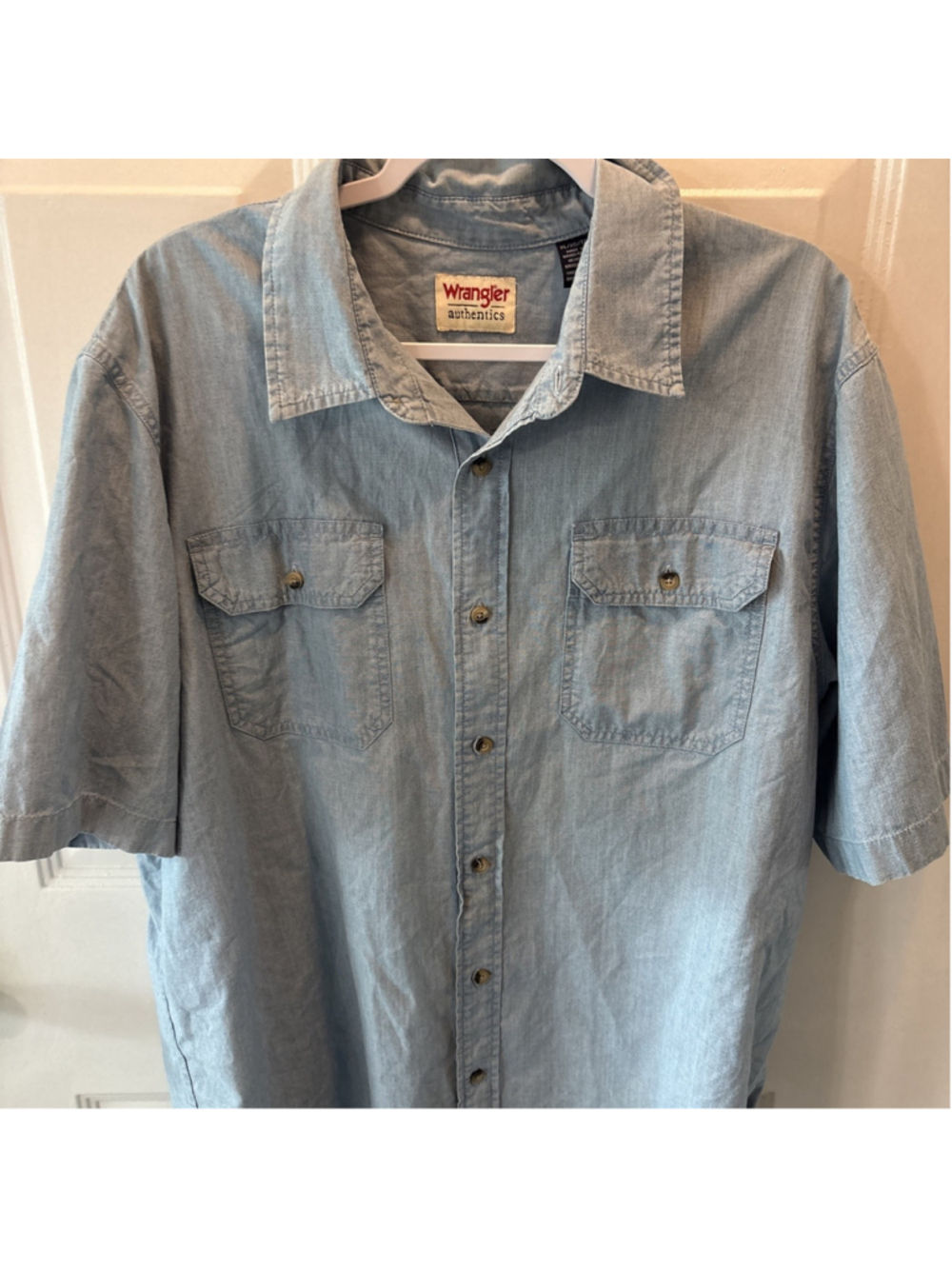 Wrangler Authentic Short sleeve Demin Shirt XL